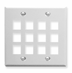 ICC IC107F12WH Face Plates Flat Panel Faceplates