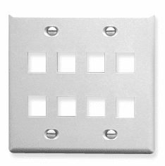 ICC IC107FD8WH Face Plates Flat Panel Faceplates
