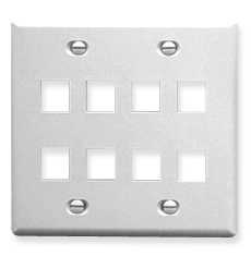 ICC IC107FD8WH Face Plates Flat Panel Faceplates