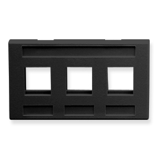ICC IC107FM3BK Face Plates Furniture Faceplates