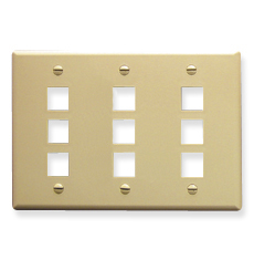 ICC IC107FT9IV Face Plates Flat Panel Faceplates