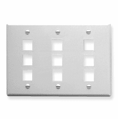 ICC IC107FT9WH Face Plates Flat Panel Faceplates