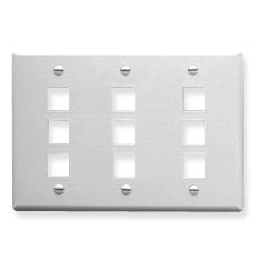ICC IC107FT9WH Face Plates Flat Panel Faceplates