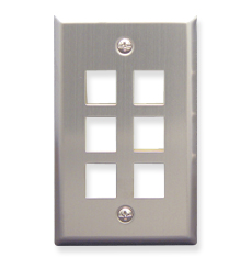 ICC IC107SF6SS Face Plates Stainless Steel Flush Mount