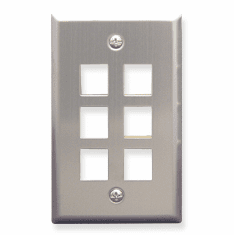ICC IC107SF6SS Face Plates Stainless Steel Flush Mount