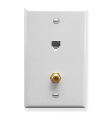 ICC IC630E4GWH Face Plates Wall Plates