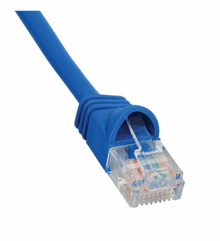 ICC-ICPCSJ01BL PATCH CORD, CAT 5e, MOLDED BOOT, 1' BL