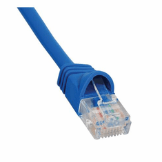 ICC-ICPCSJ01BL PATCH CORD, CAT 5e, MOLDED BOOT, 1' BL