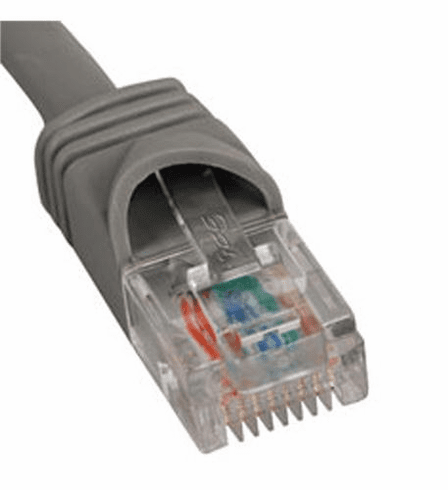 ICC-ICPCSJ10GY PATCH CORD, CAT 5e, MOLDED BOOT, 10' GY