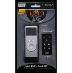 iJet NANO-G2-B FM transmitter and RF remote for iPod Nano G2