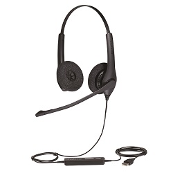 Jabra BIZ 1500 Duo USB Headset with Noise-Cancelling Microphone