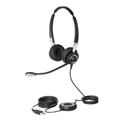 Jabra BIZ 2400 II Duo USB Bluetooth Headset with Noise-Cancelling Microphone for Microsoft Lync