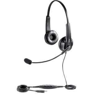JABRA BIZ 620 Duo, UC, USB with leatherette ear cushion