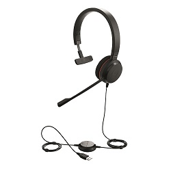 Jabra Evolve 20 Mono USB Headset for Microsoft Lync