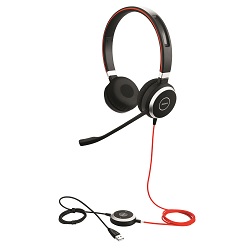 Jabra Evolve 40 Duo USB and 3.5mm Headset