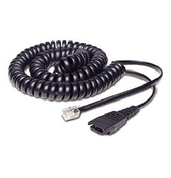 Jabra GN8000 Headset Coil Cord with GN QD