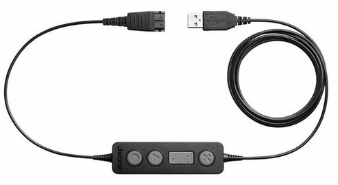 Jabra Link 260 QD to USB Cord with Inline Call Control