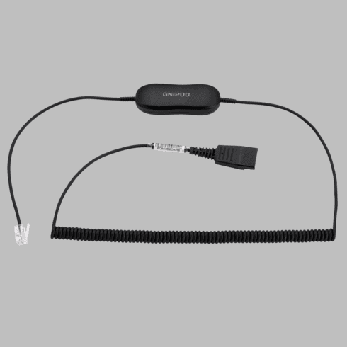 Jabra QD to RJ-9 Replacement Coiled Cord for Link 850