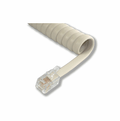 L-H4DU-WW-25 25ft Warm White Replacement Handset Coil Cord