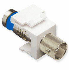 Module, Compression, BNC, RG6Q, White