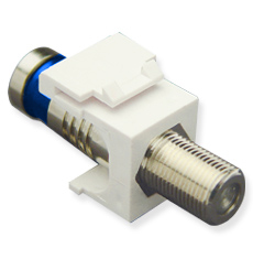 Module, Crimp, F-Type, RG6Q, White