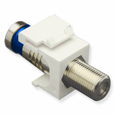 Module, Crimp, F-Type, RG6Q, White