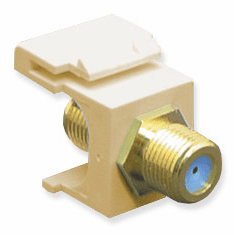 Module, F Connector, 3 GHZ, Gold Plated (xx=color)