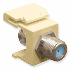Module, F Connector, 3 GHZ, Nickel Plated (xx=color)