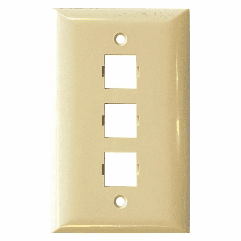 Oversize Faceplate, 3 Port