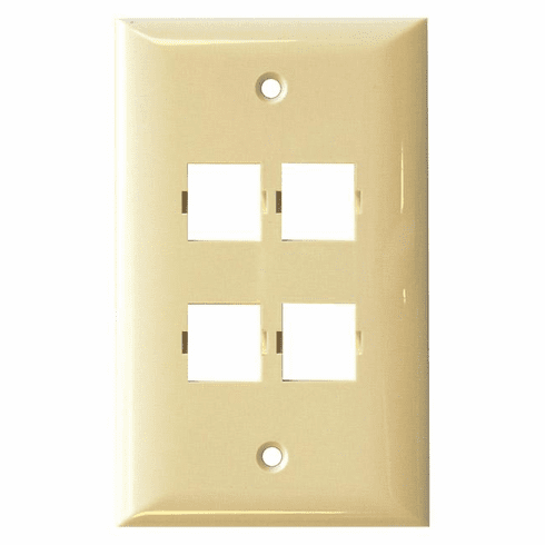 Oversize Faceplate, 4 Port