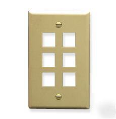 Oversize Faceplate, 6 Port