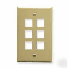 Oversize Faceplate, 6 Port