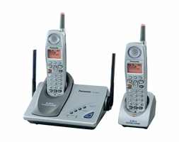 Panasonic KX-TG5202M 5.8 GHz FHSS GigaRange Supreme 2 Handset Digital Cordless Phone System