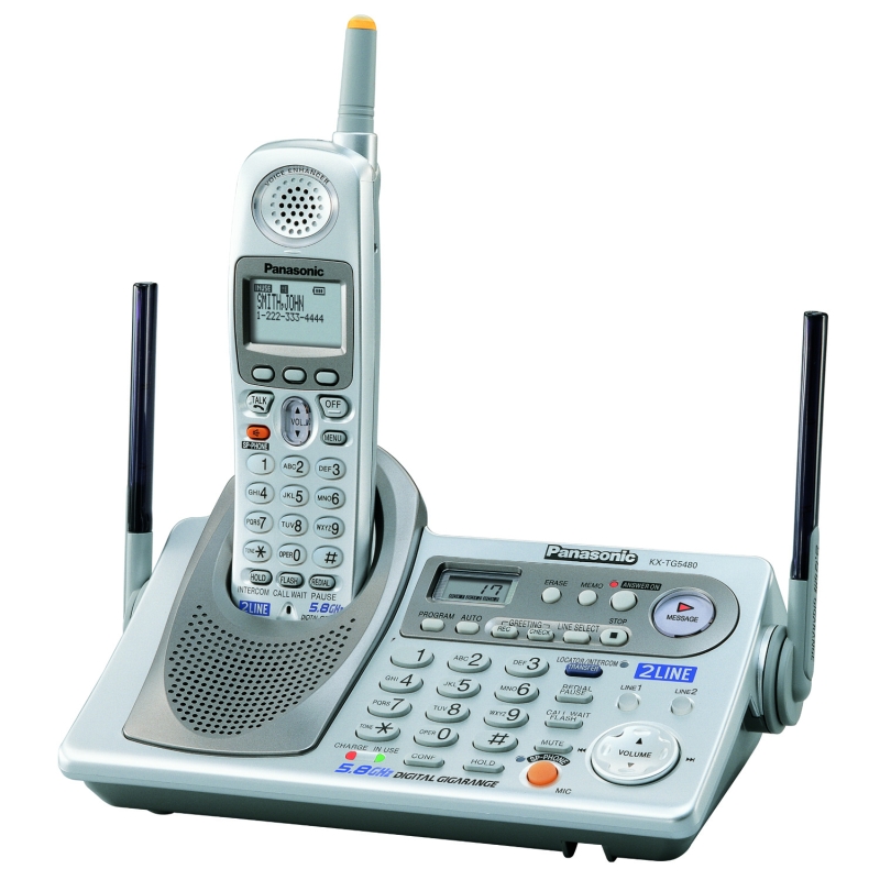 Panasonic KXTG5480S 5.8 GHz Digital Cordless Answering System