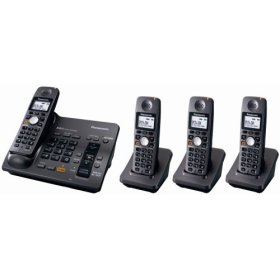 Panasonic KX-TG6074B 5.8GHz 4 Handset ITAD w/ Dual Keypad