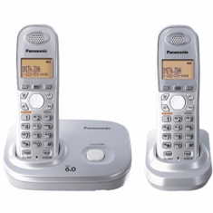Panasonic KX-TG6312S DECT 6.0 Expandable Cordless System with 2 Handsets
