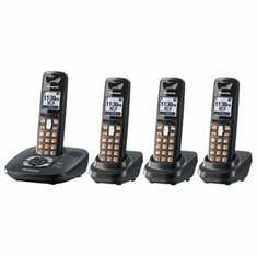 Panasonic KX-TG6434T DECT 6.0 Expandable Cordless Phone with 4 Handsets