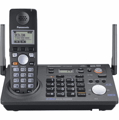 Panasonic KX-TG6700B 5.8GHz 2-line expandable telephone system with digital answering machine