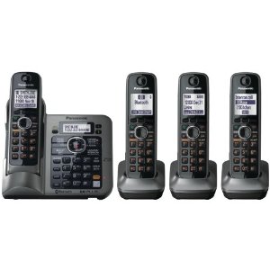 Panasonic KX-TG7644M DECT 6.0+ Link to cell, PSTN, ITAD, 4HS