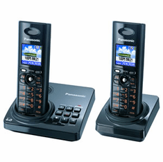 Panasonic KX-TG8232B DECT6.0 Dual Handset Expandable System with Digital Answering Machine
