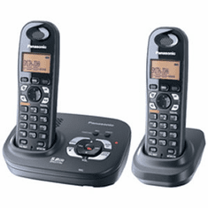 Panasonic KX-TG9332T DECT 6.0 Expandable Cordless System with 2 Handsets