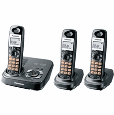 Panasonic KX-TG9333T DECT 6.0 Expandable System with 3 Handsets
