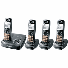 Panasonic KX-TG9334T DECT 6.0 Expandable System with 4 Handsets