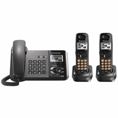 Panasonic KX-TG9392T DECT6.0 2-Line Corded/Cordless Phone with ITAD