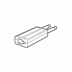 Plantronics 18709-01 Plug Amplifier Adaptor  Modular to PJ327