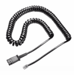 Plantronics 26716-01 QD to Male Modular Coil Cable U10