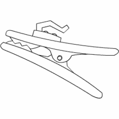 Plantronics 46199-01 Clothing Clip for all Cellular and Mobile Headsets