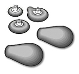 Plantronics 69652-01 Eartips (3-pack) for Voyager