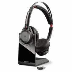 Plantronics B825-M Voyager Focus UC Duo Bluetooth Headset with Active Noise Cancelling for Microsoft Lync