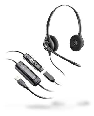 Plantronics D261N Stereo SupraPlus Headset with DA45 USB Adapter